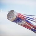 thumbnail image 5 of In the Breeze 9066 — Patriotic 51" Mylar Windsock — Colorful, Sparkling Red, White & Blue Decor for Yards, Gardens, 5 of 6