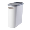 thumbnail image 3 of Bote de basura para baño delgado, contenedor de basura para cocina, contenedor de basura de espacio estrecho para el hogar, baño, inodoro, oficina y, 3 of 8