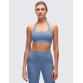 thumbnail image 2 of CRZ YOGA Butterluxe Halter Sports Bras for Women Padded Open Back Yoga Crop Gym Tops Low Impact, 2 of 6