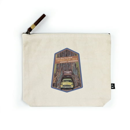 

Leggett California Drive Thru Tree Park Chandelier Tree 1955 Car Contour (100% Cotton Canvas Travel Accessory Go Bag)