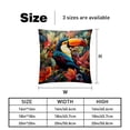 thumbnail image 5 of Toucan with Unique Patterns - Set of 2 for Pillows Covers - Available in 16x16, 18x18, 20x20 Inches - Great for Throw Pillow Covers - Versatile for Various Occasions, 5 of 6