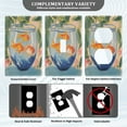 thumbnail image 3 of Yayeee Toggle Light Switch Wall Plate 1-Gang 4.5"x2.7" Home Decorative Outlet Cover, Blue Goldfish Bowl, 3 of 7