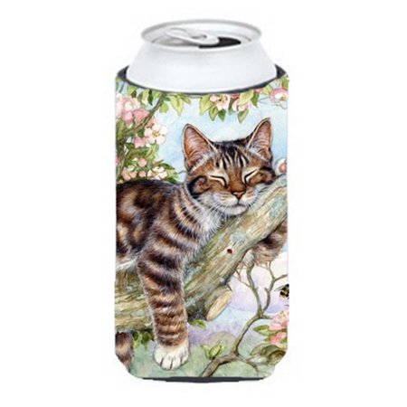 

Sleepy Cat by Debbie Cook Tall Boy Can cooler Hugger