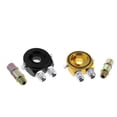 thumbnail image 1 of Adaptador De Termostato De Placa Sándwich Enfriador De Filtro De Indicador De Aceite Combustible Negro + Dorado Sunnimix Placa de emparedado del filtro de aceite del automóvil, 1 of 8