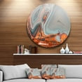 thumbnail image 1 of Designart - Beautiful Lake Superior Agate' Disc Abstract Metal Circle Wall Art, 1 of 4