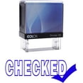thumbnail image 1 of CHECKED Self Inking Rubber Stamp Custom Colop Office Stationary P20 Mini Stamper, 1 of 1