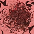 thumbnail image 1 of Ahgly Company Machine Washable Indoor Square Transitional Saffron Red Area Rugs, 6' Square, 1 of 7