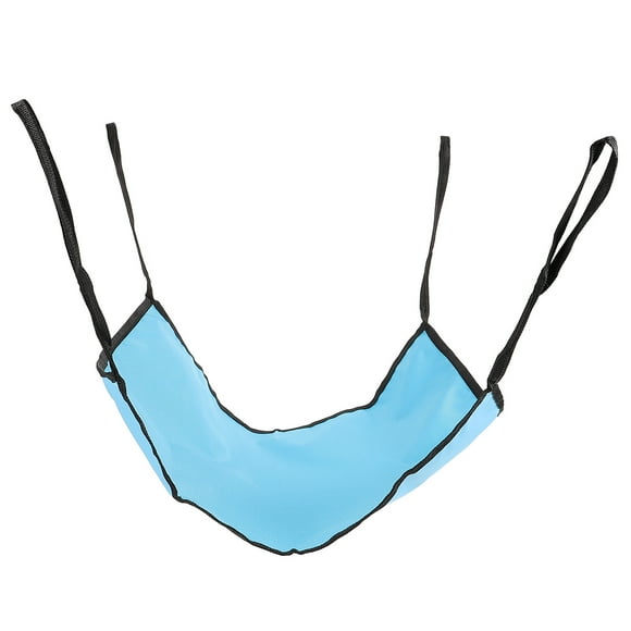 Cat Hammock Bed Waterproof Hanging Bed Air Permeable Net Cloth Basket Cradle Animal Puppy Hammock Size L (blue)