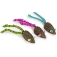 thumbnail image 2 of Juego de 3 ratones Cat Toy SmartyKat Magic Mice, de hierba gatera comprimida, 2 of 24