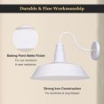 thumbnail image 4 of DELight Retro Vintage Industrial Wall Sconce Gooseneck Barn Light Metal Shade 2 Pack, 4 of 10