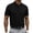 Black-10702BB, variant on Hearthz S-5XL Mens Polo Shirts Waffle Textured Short Sleeve Shirt for Men Big and Tall Solid Color Mens Golf Polos with Chest Pocket Light Gray 5XL