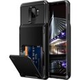 thumbnail image 1 of FYBTO Case for Galaxy S9 Plus Case Wallet 4-Slot Pocket Credit Card ID Holder Scratch Resistant Dual Layer Protective Bumper Rugged Rubber Armor Hard Shell Cover for Samsung Galaxy S9 Plus Purple, 1 of 5