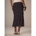 thumbnail image 4 of Brown Polka Dot Midi Skirt Flowing A-Line Casual Summer, 4 of 5