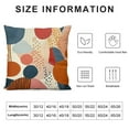 thumbnail image 5 of COMIO  Modern Geometric Abstract Pillow Covers Mid Century Minimalist Art Aesthetic Navy Blue Burnt Orange Throw Pillowcases for Couch Sofa Bedroom Home Party Supply Decorations, 5 of 5