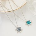 thumbnail image 5 of Collar femenino YONGSHENG elegante brillante Diamante de agua copo de nieve ajustable 45 cm, 5 of 5