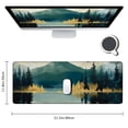 thumbnail image 2 of Heduofu Mountains Mouse Pad, Landscape Mouse Pad, Mouse Mat Square Waterproof Mouse Pad Non Slip Rubber Base MousePads for Office Laptop 31.5x11.8 in, 2 of 6