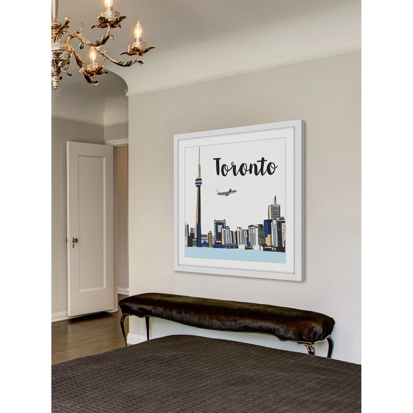 Marmont Hill "Toronto Lakeview" By Molly Rosner Framed Painting Art Print, 18.0" x 1.5"