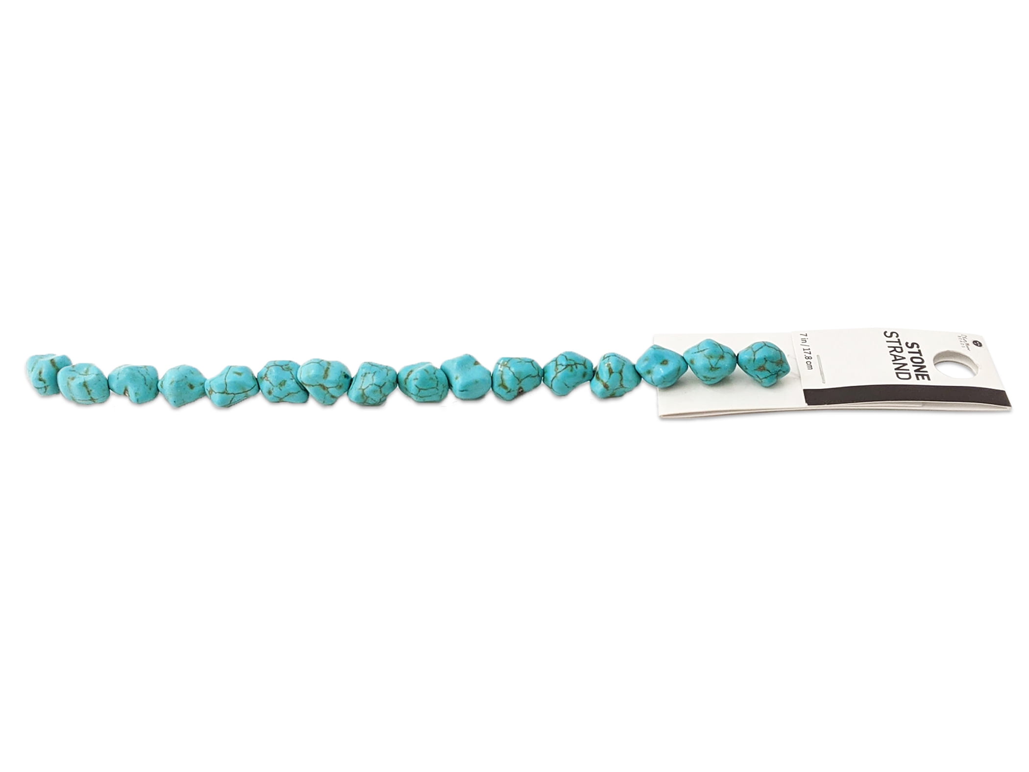 (3 pack) Blue Moon Beads Turquoise Stone Nougat Bead Strand for DIY Jewelry, 7 in – Unisex, Adult, 1 Piece