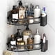thumbnail image 3 of Wall Mounted Corner Rack for Toiletries Storage No Drilling Adhesive Bathroom Storage Shelf for Bathroom, 3 of 5