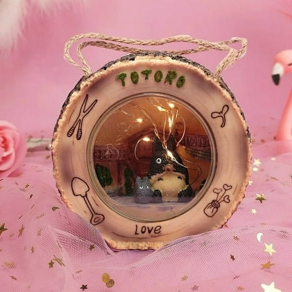 Spirited Away My Neighbor Totoro Action Figures Doll Toy Studio Ghibli LED Night Light Decoration Miyazaki Ha Kids Xmas Gift
