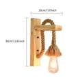 thumbnail image 4 of Lámpara De Pared Vintage Lámpara De Pared De Cuerda De Cáñamo Lámpara De Pared De Madera Resistente Lámpara De Pared De Estilo Industrial Decorativa Lámpara De Pared E27 Sin Bombilla Para El Hogar Eigraketly HA026942-00, 4 of 6