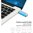 thumbnail image 5 of Flash drive, portable USB thumb drive, USB protective cover flash drive for data storage (50PACK *64GB BLACK), 5 of 5