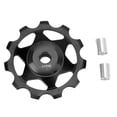 thumbnail image 1 of Dérailleur Arrière Poulie 11 Dents en Alliage d'Aluminium Conception Creuse Support Solide Construit dans le Roulement Vélo Guide Roue Noir, 1 of 14