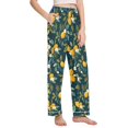 thumbnail image 2 of FORMRS Women's Pajama Pants with Pockets Soft Comfy Loungewear Sleep Bottom, Sizes S-2XL, Blue Lemons, 2 of 8