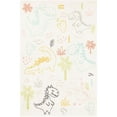 thumbnail image 2 of Unique Loom Whimsy Kids Collection Area Rug - Dino (3' 11" x 5' 11" Rectangle Ivory/Gray), 2 of 9