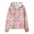 thumbnail image 4 of Puntoco Blusa Estampada De Moda Para Mujer, Blusa De Manga Larga, Sudadera Con Bolsillos Y Capucha, 4 of 5