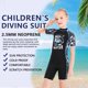 thumbnail image 2 of Trajes de buceo Secado rápido Secado rápido de una pieza Cuello redondo Bañador Anti-medusas Tamaño múltiple para snorkeling Surfing Sandbeach Girls Negro s seitruly OD003687-13, 2 of 6