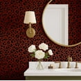 thumbnail image 4 of S4Sassy Leopard Print Wallpaper- Animal Theme Removable Walls Covering, 25" x 360" Self-Adhesive Vinyl Wall Paper, Decorative Wallwrap, Easy DIY Walls Covering For Bedroom, Living Room- Red, 4 of 9