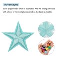 thumbnail image 4 of Uxcell Small 5 Star Iron on Patches Embroidered Sew Patches for Clothing 1.14x1.14" Pack of 15 Light Blue, 4 of 7