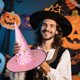 thumbnail image 3 of Sombrero de bruja de Halloween para adultos y niños Sombreros clásicos negros puntiagudos con accesorios de disfraz de estrella para mujeres y hombres Fiesta de Halloween, 3 of 5