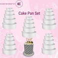 thumbnail image 2 of EasySweetz Round Cake Pan - 5 Pcs Set - Anodized Aluminum Cake Pan Set 2” Deep (4”, 6”, 8”, 10” 12” x 2”), 2 of 14