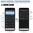 thumbnail image 6 of Ivation 19 Pint, 410 Sq/Ft, Wifi Dehumidifier W/ Drain Hose & Smartphone Control, 6 of 8