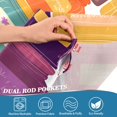thumbnail image 5 of Yayeee Kitchen Curtains Tier Set of 2 Light Filtering 57"x24" Over Sink Window Panels, Colorful Jars, 5 of 7