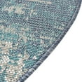 thumbnail image 6 of Unique Loom Outdoor Coastal Collection Area Rug - Okyanus (4' Round Blue/Ivory), 6 of 7