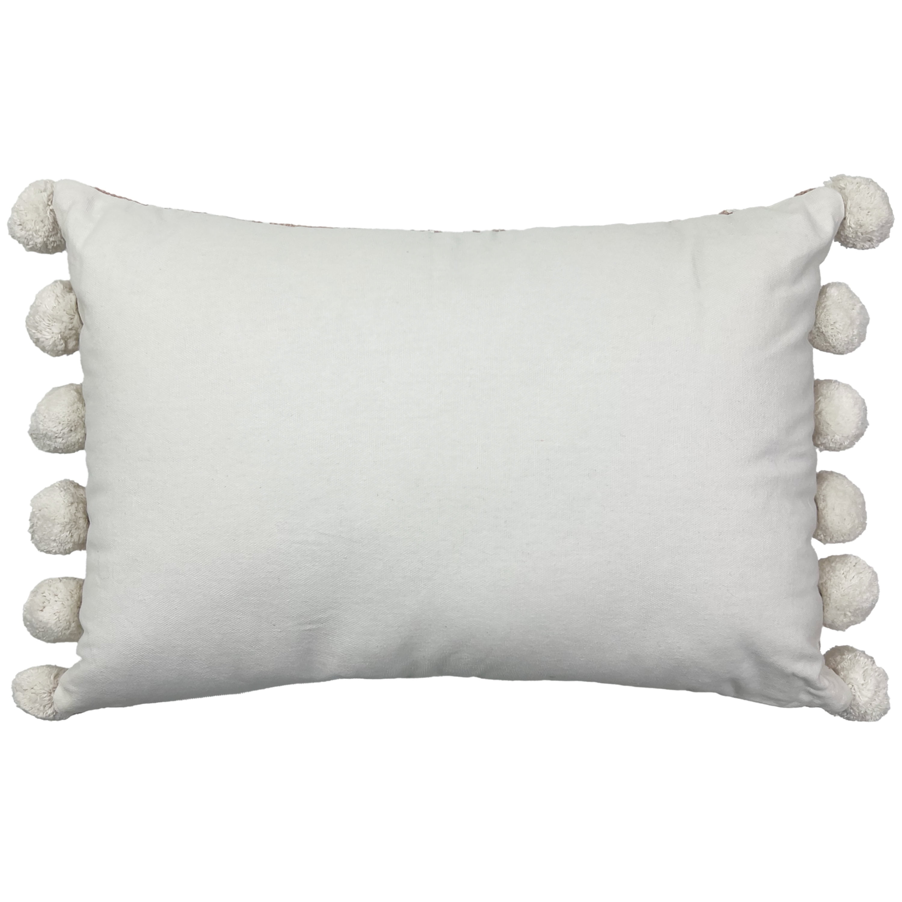 Coussin décoratif en coton blush hometrends Coussin 13x20"