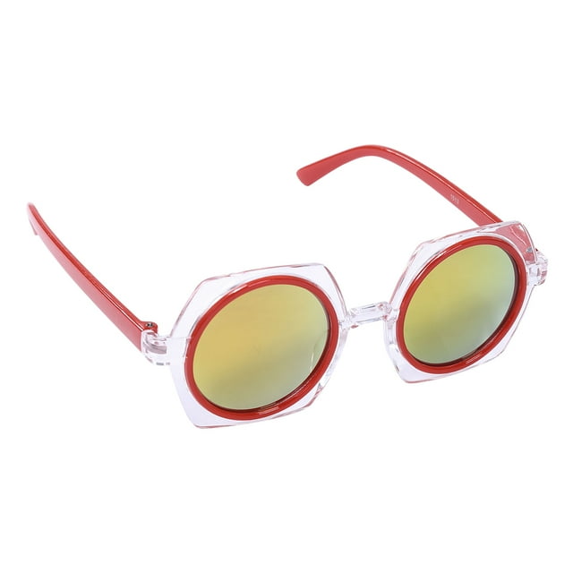 Bmnmsl Kids Vintage Funny Sunglasses Irregular-shaped Anti-UV Shades Glasses