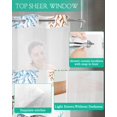 thumbnail image 5 of No Hook Shower Curtains, Coastal Turtle Standard Shower Curtains with Snap in Liner, Blue Ocean Coral Starfish Seagrass Waterproof Washable Fabric Bathroom Shower Curtain Sets, 66" x 72", 5 of 7