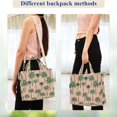 thumbnail image 4 of FORMRS Womens Corduroy Tote Bag Crossbody Shoulder Purse Handbag with Detachable Strap, Pink Palm Trees, 4 of 7