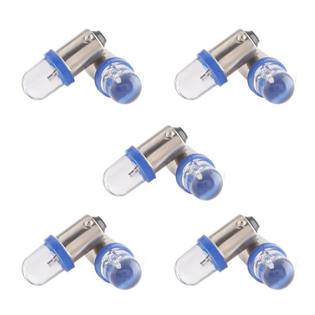 Riwesomey 10 piezas de luz de salpicadero Interior de 12V, indicador de Panel de tablero, lámpara lateral, Bombilla de cuña automotriz, placa Bombillas para automóviles Luz azul