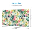 thumbnail image 2 of Naloa Tropical Flowers Gaming Mouse Pad Large Mouse Mat Long Extended Desk Pad Non-Slip Rubber Mice Pads Stitched Edges Thin Pad (16x29.5 Inch), 2 of 8