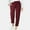 Wine pants for women, variant on up to 60% off Gifts Usmixi Casual Trousers for Womens Plus Size Wide Leg Straight Drawstring Long Pants Summer Cotton Linen Elastic Waist Pocket Pants Black XXXL