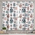 thumbnail image 2 of Ambesonne Farm Animal Valance & Curtain, Cartoon Pigs Art, 55"x24", Blue Grey Blush, 2 of 7