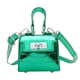 thumbnail image 5 of Bolso de moda con estampado de lichi, pequeño bolso cuadrado, sencillo, de color liso, bolso de mano para padres e hijos, bolso de mujer brillante, 5 of 6
