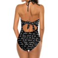thumbnail image 3 of The Picture Of Dorian Gray ( Beginning Of Ch. 1 ) Deep V-Neck Halter One-Piece Swimsuit Ladies Monokini Beach Bathing Suits, 3 of 5
