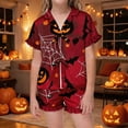 thumbnail image 5 of JAJAHO Girls Pajamas Sets Halloween Sleepwear Sizes 3-13 Tie Front Ruffle Short Sleeve Top Shorts 2 Piece Set, 5 of 7