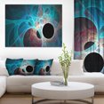 thumbnail image 1 of Fractal Angel Wings in Blue - Abstract Wall Art Canvas, 1 of 3